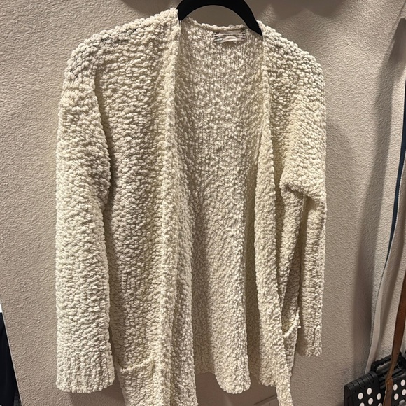 Cozy Textured Cardigan - Cream - Picture 1 of 4